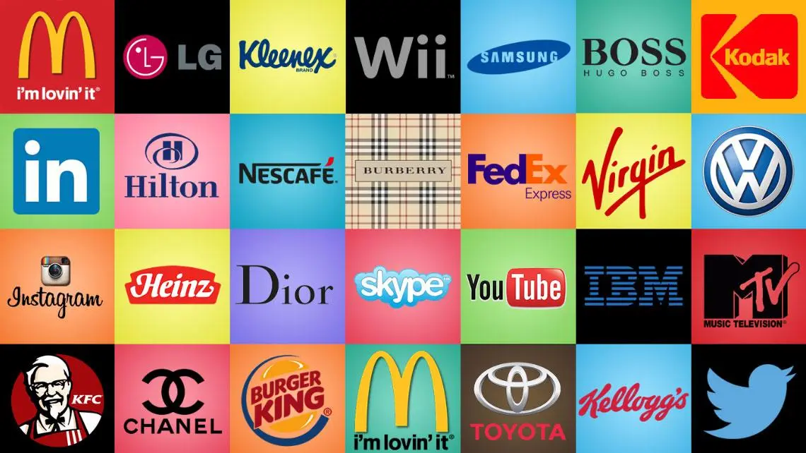 A big collection of famous logos