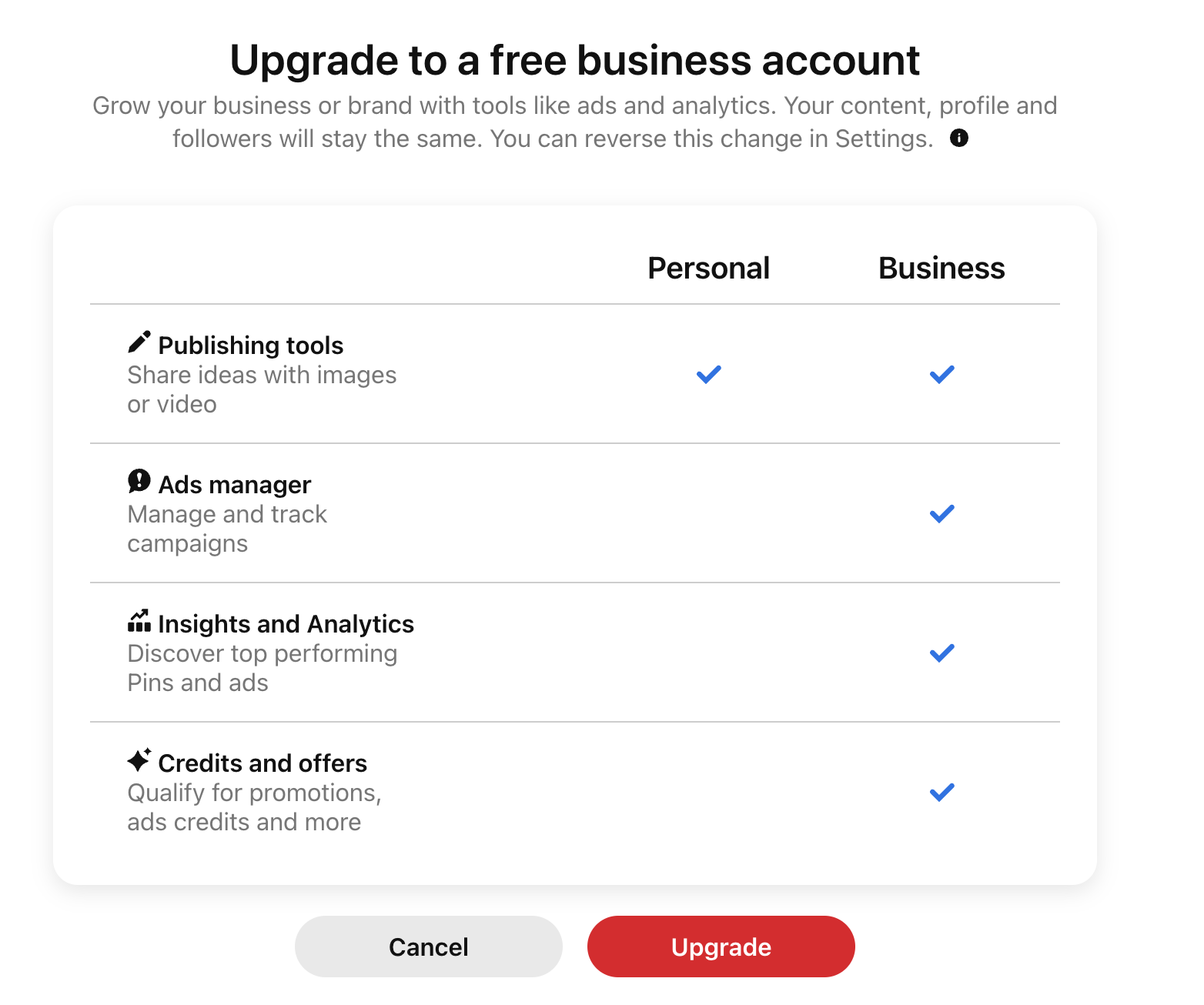 How to upgrade to a business account on Pinterest