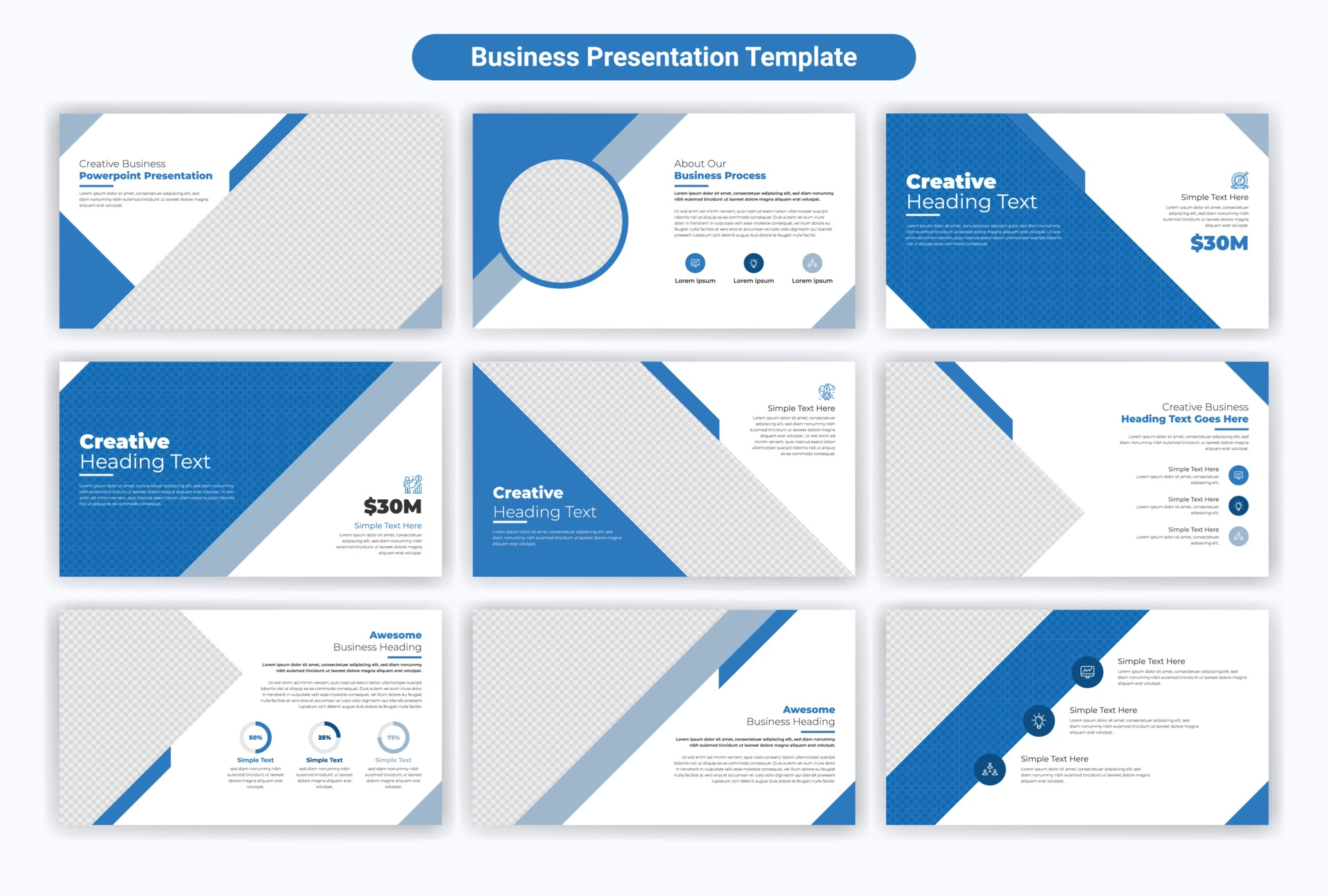 A simple business presentation template