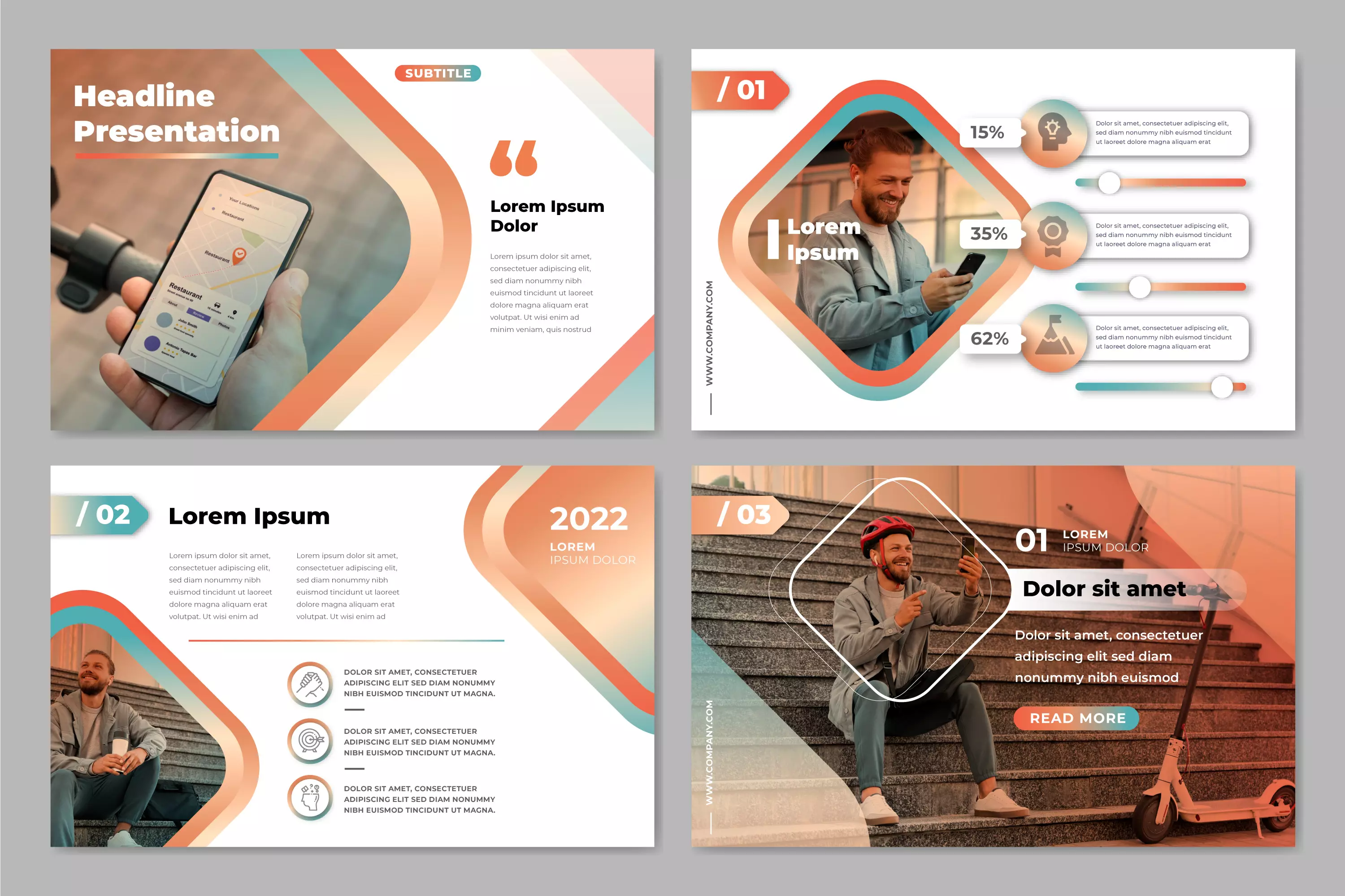 A complete and creative template for PowerPoint