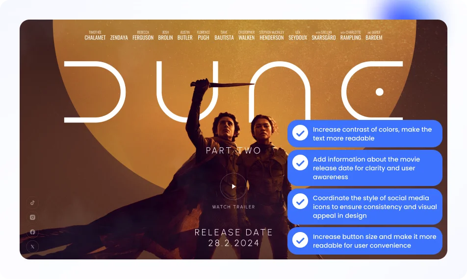 New Dune banner with the adjustments made