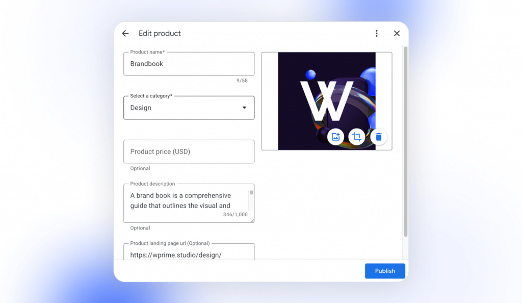 How to edit product details in GBP