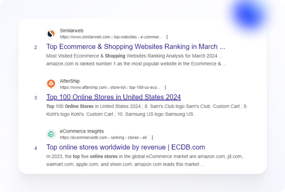 Search results about top online stores