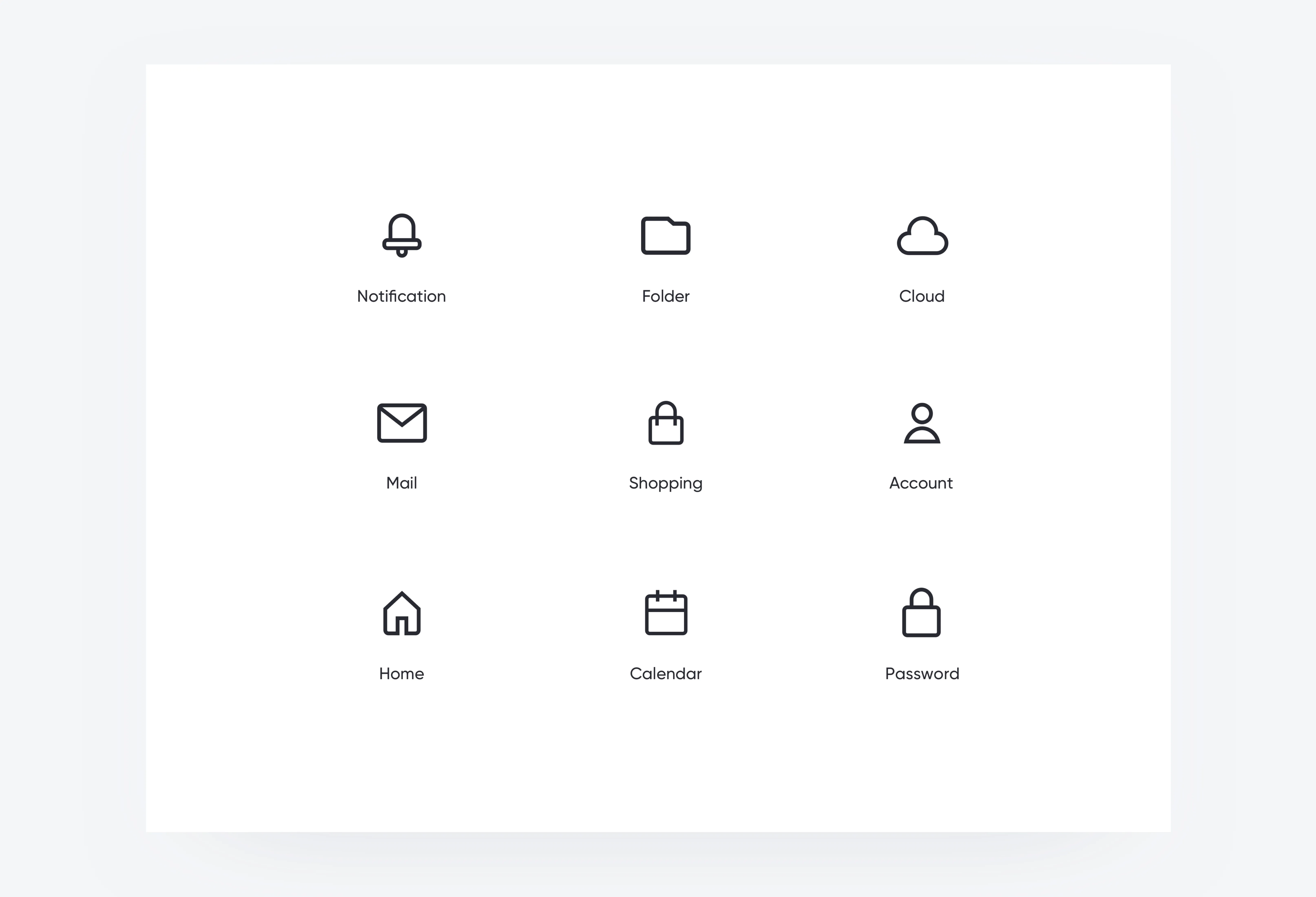 Visually recognizable icons
